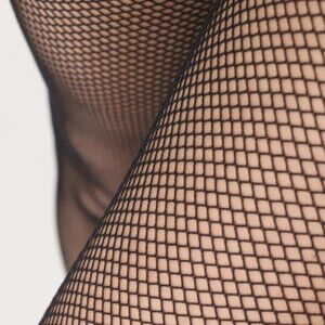 Oroblu Fishnet "Tricot" Tights - black (L/XL)
